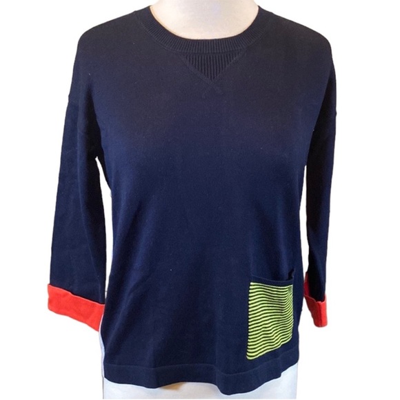 Foil Color Block Sweater - Picture 1 of 9
